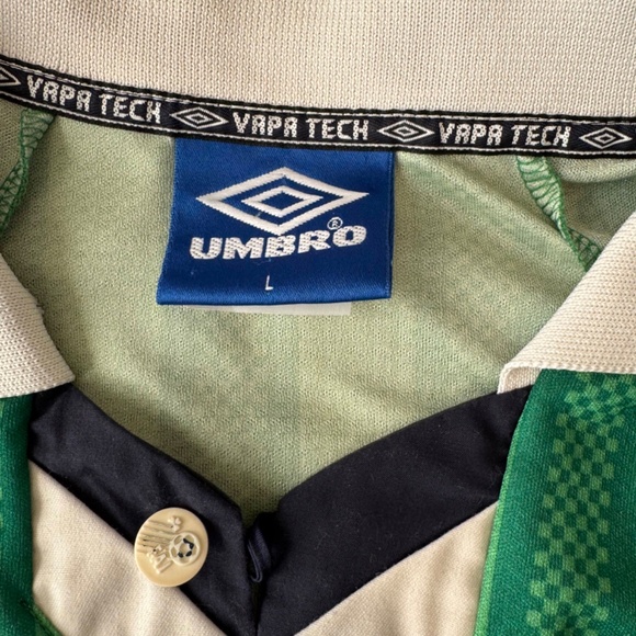 VINTAGE Republic of Ireland National Team 1998/2000 HOME FOOTBALL SHIRT Umbro L - Picture 4 of 6